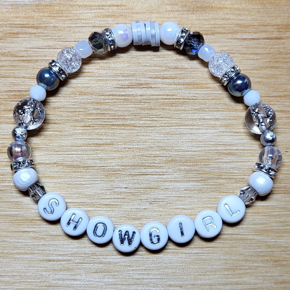 Showgirl, "It's Beautiful" Friendship Bracelet, SIZE 7"